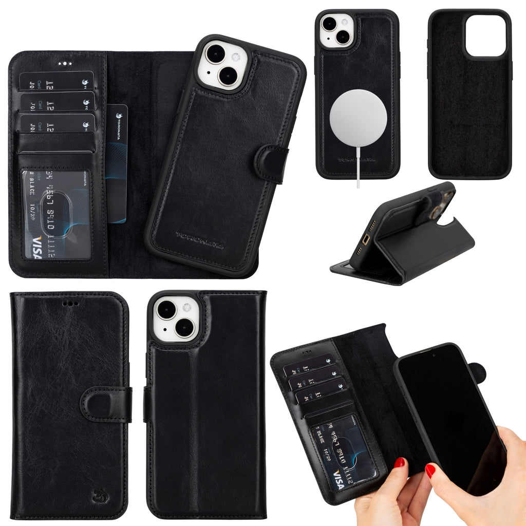 Casper Leather iPhone 14 Plus Wallet Case | MagSafe
