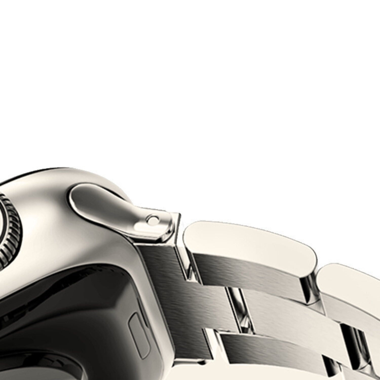 Stainless Steel Link Bracelet Band Small - The Sydney in Titanium - Compatible with Apple Watch Size 38mm to 41mm