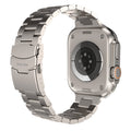 Stainless Steel Link Bracelet Band (Ultra) – The Sydney Ultra in Titanium – Compatible with Apple Watch Ultra (Friendie size Large)