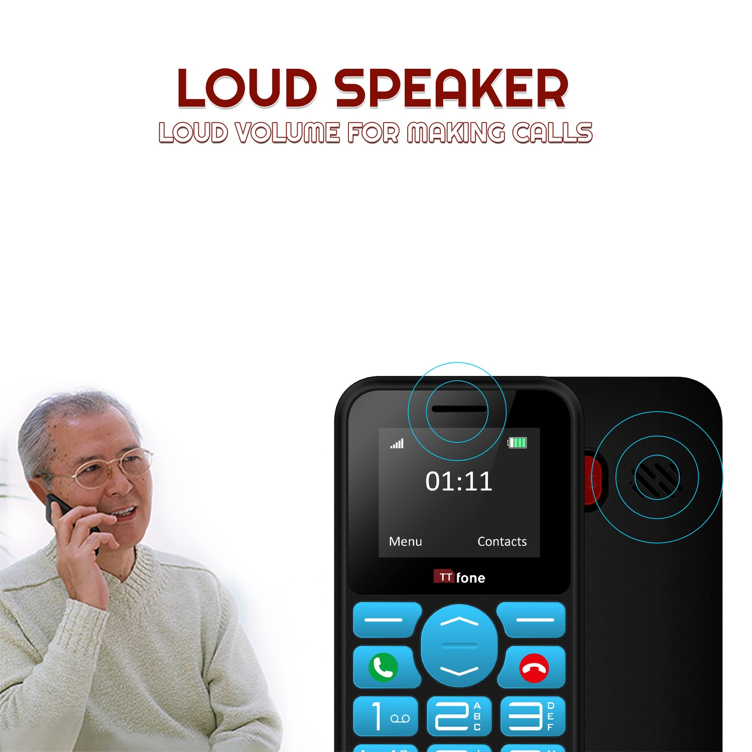 Returned Resale - TTfone TT190 with USB Cable and Vodafone Pay As You Go