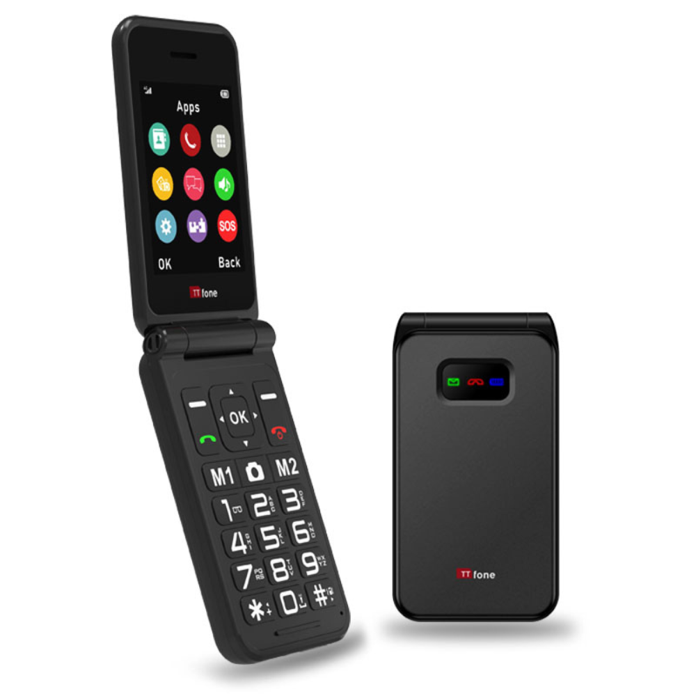 Returned Resale - TTfone TT760 4G Black with Dock Charger, Giffgaff SIM