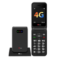 Returned Resale - TTfone TT760 4G Black with Dock Charger, Giffgaff SIM